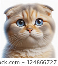 Scottish Fold Kitten "I wonder what it is" 124866727