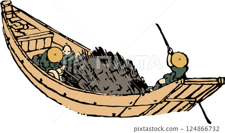 Ukiyo-e Ship No. 19 124866732