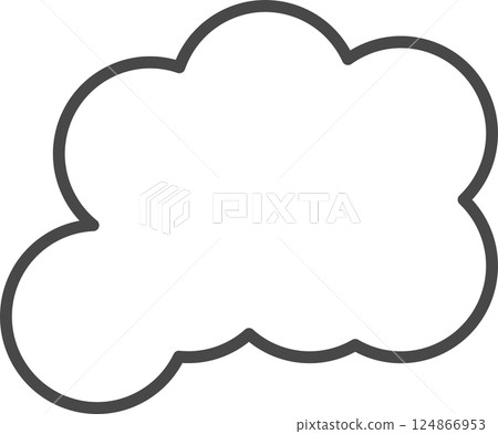 White clouds for coloring. 124866953