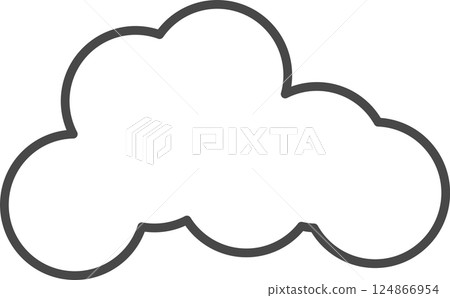 White clouds for coloring. 124866954