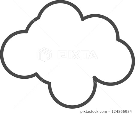 White clouds for coloring. 124866984