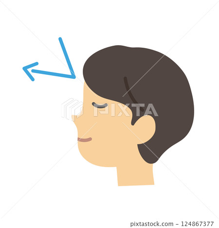 Face block image illustration 124867377