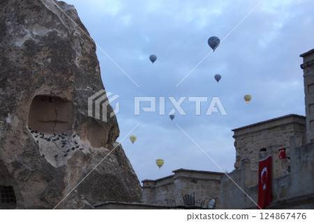 Balloons in Cappadocia Turkey Balloons in Cappadocia Turkey 124867476