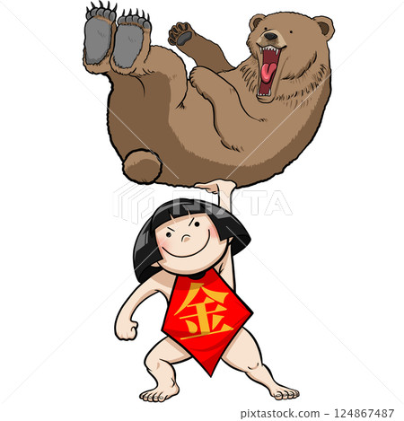 Kintaro lifting a bear 124867487