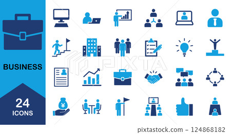業務圖示集 124868182