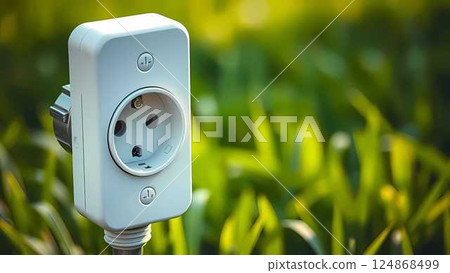 smart phone with green grass 124868499