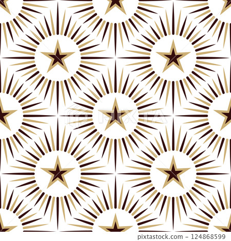 Seamless pattern with bold stars and rays Seamless pattern with bold stars and rays 124868599