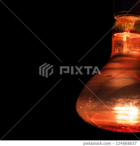 Infrared lamp shines 124868637