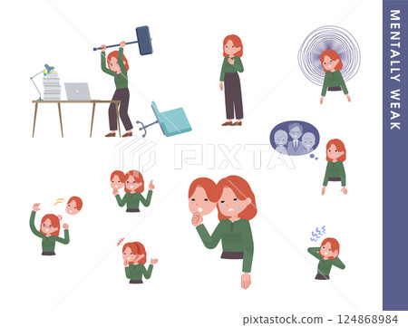 一組精神脆弱的紅髮女人 一組精神脆弱的紅髮女人 124868984