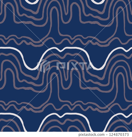 Hand drawn seamless pattern in trendy blue mauve colors. Simple modern comtemporary minimalist line brushstrokes, elegant purple mavy shapes in minimal design print, texture textile wrapping paper Hand drawn seamless pattern in trendy blue mauve colors. Simple modern comtemporary minimalist line brushstrokes, elegant purple mavy shapes in minimal design print, texture textile wrapping paper 124870373