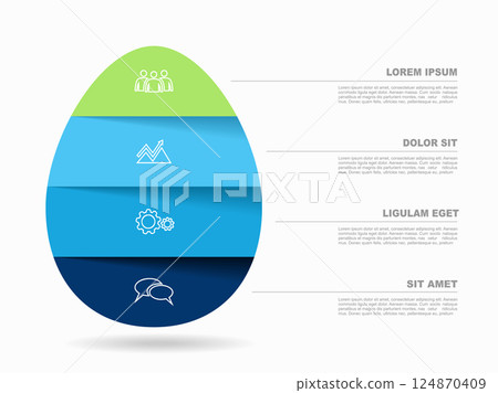 Infographic design template with place for your data. Vector illustration. Infographic design template with place for your data. Vector illustration. 124870409