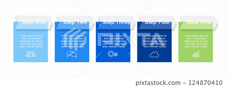 Infographic design template with place for your data. Vector illustration. 124870410