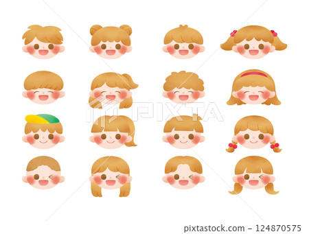 Brown haired boy and girl Brown haired boy and girl 124870575