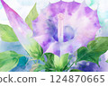 曼陀羅*夏季花卉背景材料 124870665