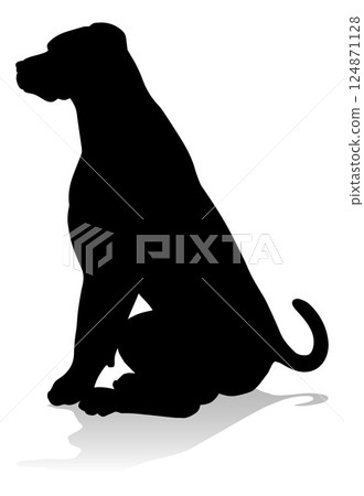 Dog Silhouette Pet Animal Dog Silhouette Pet Animal 124871128