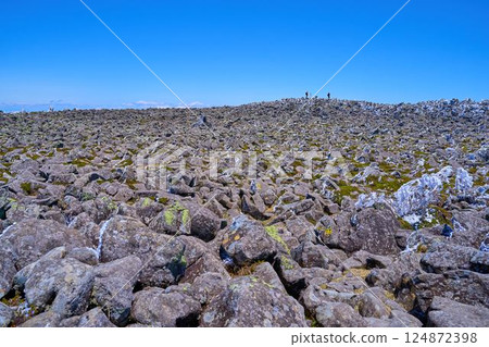 Spring view of the rocky summit of Mt. Tateshina in Nagano Prefecture 124872398