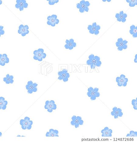 Lovely hand-drawn colorful flowers in a seamless pattern, featuring a cute floral design that is great for textiles, wallpapers, and wrapping. Diverse small flowers in a Liberty pattern. Lovely hand-drawn colorful flowers in a seamless pattern, featuring a cute floral design that is great for textiles, wallpapers, and wrapping. Diverse small flowers in a Liberty pattern. 124872686