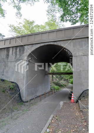 Landscape with a tunnel (vertical) Landscape with a tunnel (vertical) 124872894