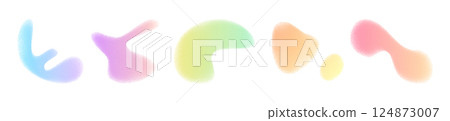 Colorful y2k abstract organic shapes set Colorful y2k abstract organic shapes set 124873007