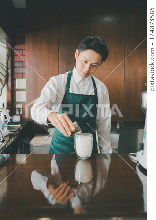 coffee shop, cafeteria, cafe 124873585