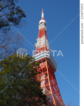 東京鐵塔和藍天 124875055