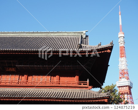 Zojoji and Tokyo Tower Zojoji and Tokyo Tower 124875219