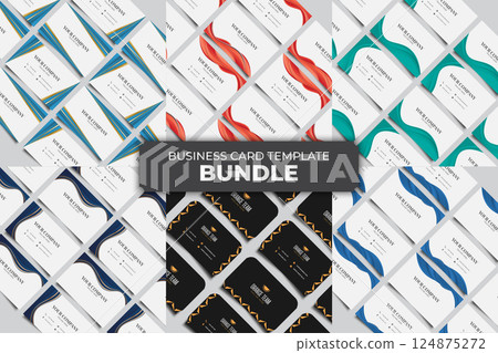Collection of Modern Business Card Template 124875272