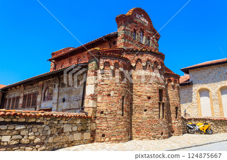 Church of St. Stephen in the old town of Nessebar, Bulgaria. UNESCO World Heritage Site 124875667