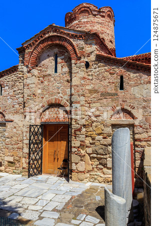 Church of St. John the Baptist in the old town of Nessebar, Bulgaria. UNESCO World Heritage Site Church of St. John the Baptist in the old town of Nessebar, Bulgaria. UNESCO World Heritage Site 124875671