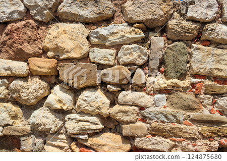 Background of the stone wall 124875680