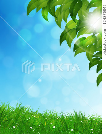 Blooming Nature Background 124876045