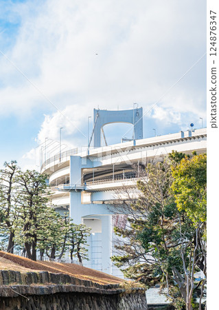 東京：晴朗天氣下的台場 124876347