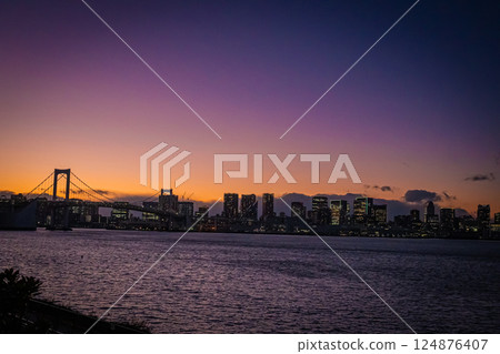 東京:黃昏的豐洲公園 東京:黃昏的豐洲公園 124876407