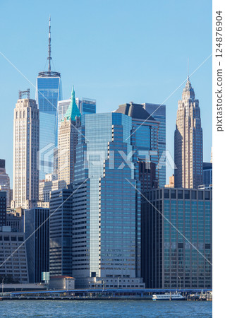 The New York Manhattan skyline The New York Manhattan skyline 124876904