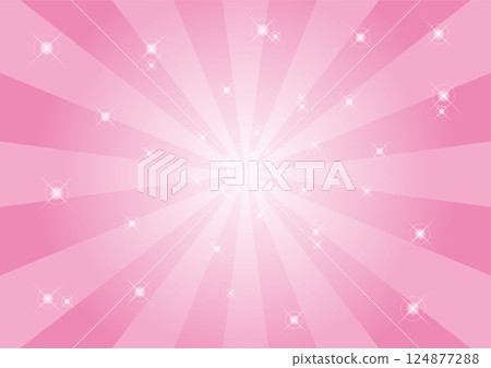 Pink concentration line background 124877288