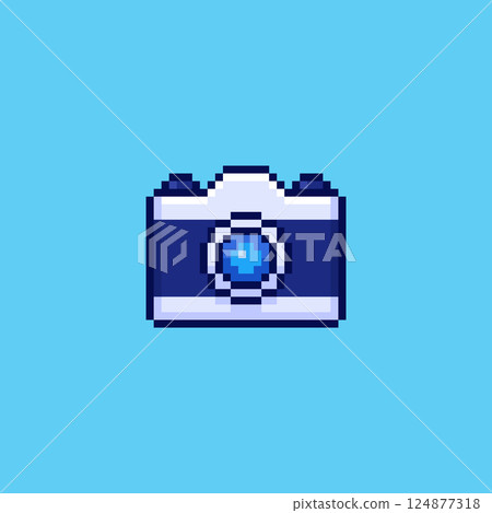 Pixel art camera game asset design Pixel art camera game asset design 124877318