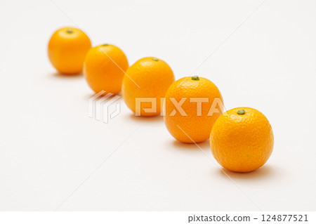 Fully ripe kumquats 124877521