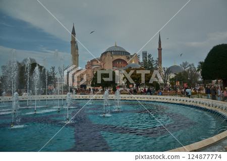 Istanbul, Turkey- March 29 2025:Hagia Sophia (Turkish Ayasofya)Hagia Sophia Grand Mosque is a mosque, museum and former church serving as a major cultural and historical site in Fatih Istanbul, Turkey Istanbul, Turkey- March 29 2025:Hagia Sophia (Turkish Ayasofya)Hagia Sophia Grand Mosque is a mosque, museum and former church serving as a major cultural and historical site in Fatih Istanbul, Turkey 124877774