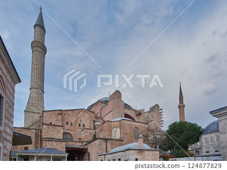 Istanbul, Turkey- March 29 2025:Hagia Sophia (Turkish Ayasofya)Hagia Sophia Grand Mosque is a mosque, museum and former church serving as a major cultural and historical site in Fatih Istanbul, Turkey Istanbul, Turkey- March 29 2025:Hagia Sophia (Turkish Ayasofya)Hagia Sophia Grand Mosque is a mosque, museum and former church serving as a major cultural and historical site in Fatih Istanbul, Turkey 124877829