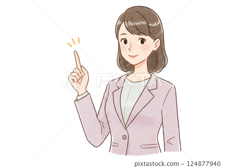 Illustration material of women and girls 124877940