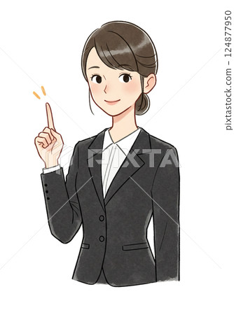 Illustration material of women and girls Illustration material of women and girls 124877950