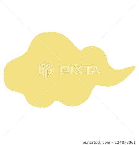 Simple and stylish fluffy hand-drawn speech bubbles 124878061