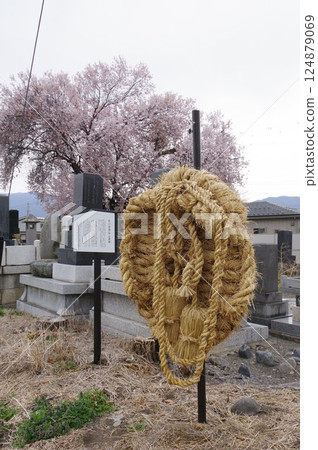 Shinshu Matsumoto Intangible Cultural Property Ohachika Nembutsu and ashihanzori sandals on both islands - Large straw sandals to ward off plague gods 124879069