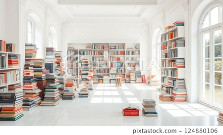 A room full of books A room full of books 124880106