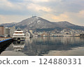Port and Mount Hakodate 124880331