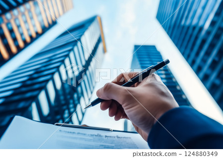 The moment the real estate contract was signed 124880349