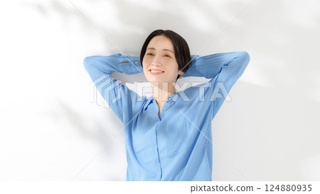 A relaxing woman A relaxing woman 124880935