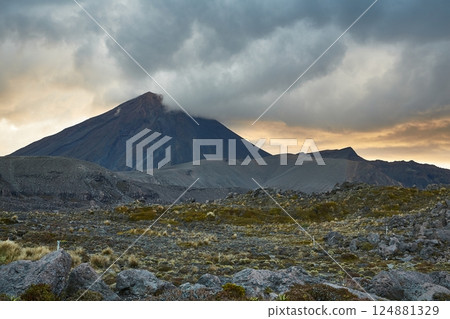 Volcanic Landscape, Tongariro National PArk Volcanic Landscape, Tongariro National PArk 124881329