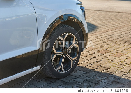 Wheel of a car 124881398