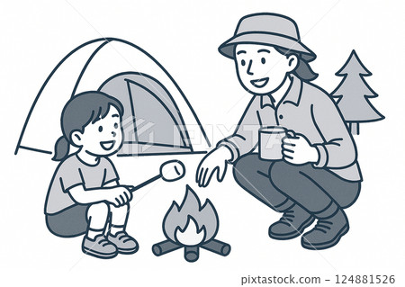 露營家庭 露營家庭 124881526